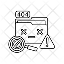 Data Not Found Icon - Download in Line Style