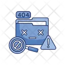 Data Not Found Icon - Download in Colored Outline Style