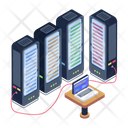 Storage Servers Dataserver Network Data Servers Display Icon