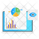 Data Visualization Data Monitoring Online Graph Icon