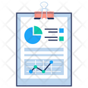Data Visualization Report Financial Growth Analysis Business Profit Icon