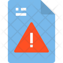 Warning Data Warning Error File Icon