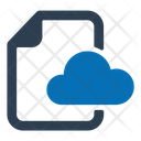 Cloud Database Document Icon