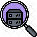 Database Search Magnifier Icon