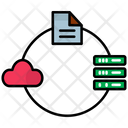 Database Server Data Path Data Storage Icon