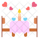 Date Night Dinner Table Icon