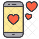Smartphone Love Love Mobile Icon