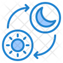 Day And Night Time Clock Icon
