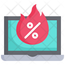 Deal Hot Label Promotion Icon