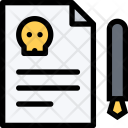 Death Certificate Law Icon