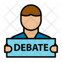 Debate Man Person Icon
