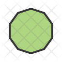 Decagon Shape Icon
