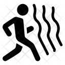 Deceleration of runner Icon