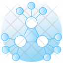 Business Network Decentralization Devolution Icon