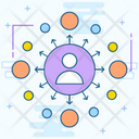 Decentralized Network Decentralization Distributed Network Icon