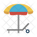 Deck Bench Umbrella Icon