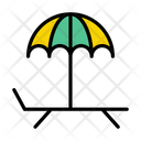 Deck Beach Umbrella Icon
