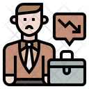 Decline In Working Age Population Office Businessman Icon