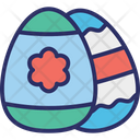 Decorated Eggs Easter Eggs Icon