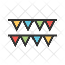 Decoration Flags Bunting Icon