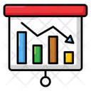 Decrease Chart Prediction Model Statistical Data Icon