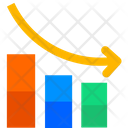 Decrease Chart Icon - Download in Flat Style