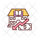 Decreasing cost lunch Icon