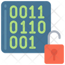 Decrypt Data Binary Numbers Icon