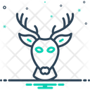 Deer Head Antelope Icon