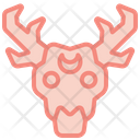 Deer Skull Antlers Witchcarft Icon
