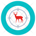 Animal Hunting Deer Target Focus Icon