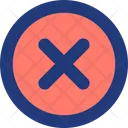 Delete button Icon - Download in Colored Outline Style