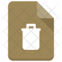 Delete File Document Icon