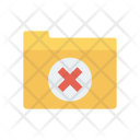 Folder Delete Cross Icon