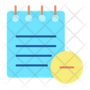 Remove Notes Delete Notes Minus Notes Icon