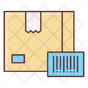 Delivery Box Barcode Icon