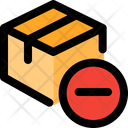 Delivery Box Minus Archive Box Minus Cancel Delivery Icon