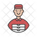 Frontliners Delivery Man Food Delivery Icon