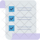 Paper Sheet Paper Checklist Icon