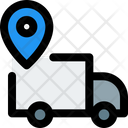Delivery Location Location Truck Pin Icon