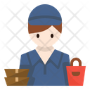 Delivery Guy Man Icon