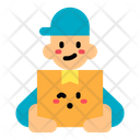 Delivery Man Courier Boy Delivery Icon