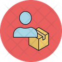 Boy Courier Delivery Icon