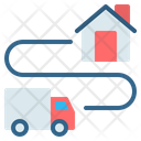 Route Track Tracking Icon