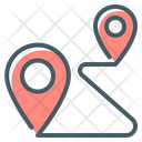 Delivery Route Location Route Icon