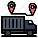 Delivery Route Shipping Route Delivery Location Icon