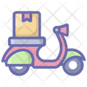 Delivery Bike Motorbike Delivery Logistic Delivery Icon