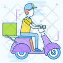 Scooter Delivery Shipment Cargo Icon