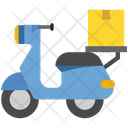 Logistics Delivery Scooter Icon