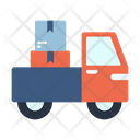 Delivery Truck Package Delivery Scooter Icon